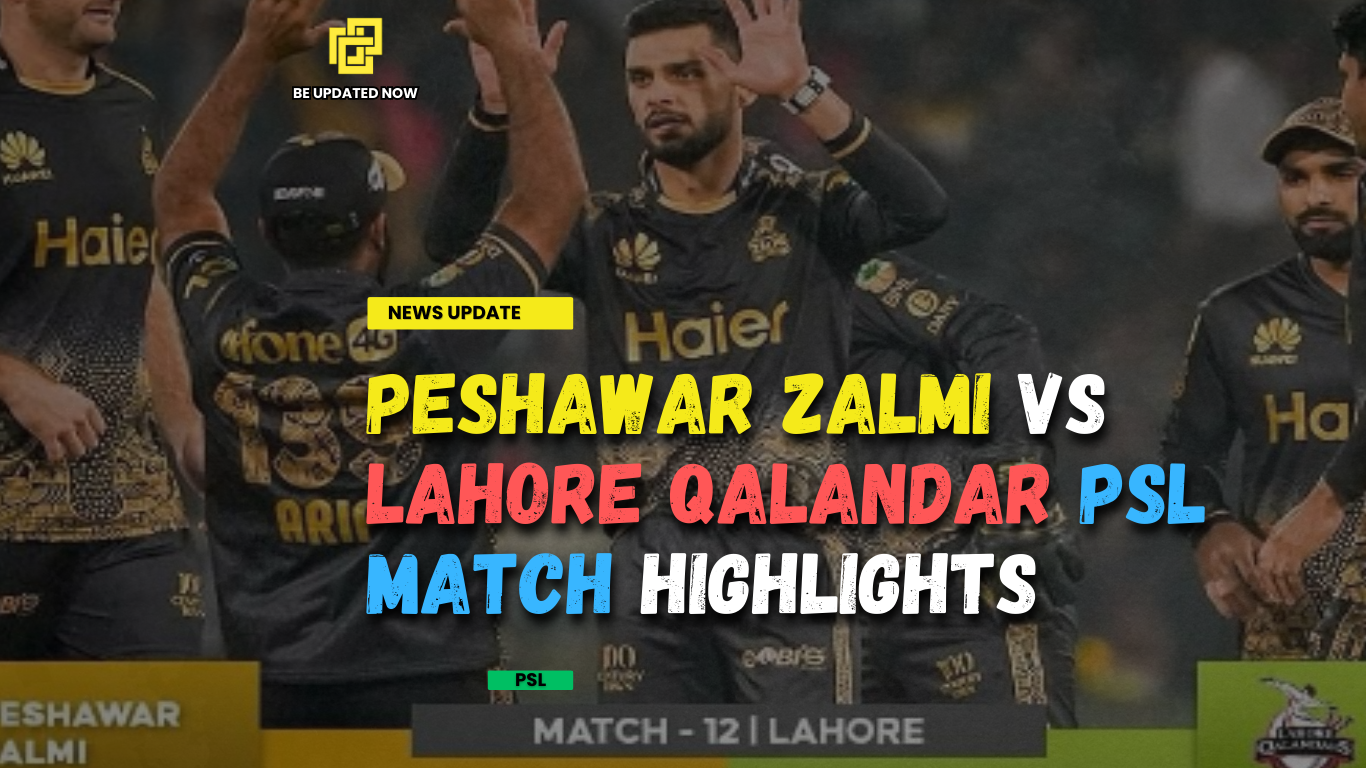 Peshawar Zalmi Vs Lahore Qalandar PSL Match